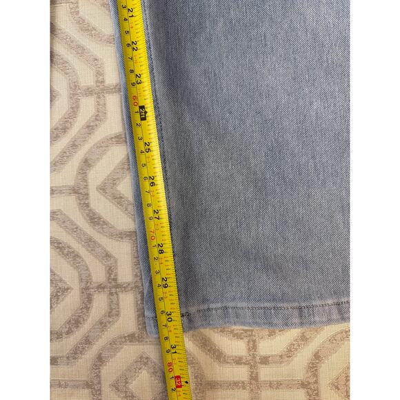 Halara Flex™ Denim Low Rise Wide Leg Washed Casual Jeans size S Tall - Picture 7 of 9